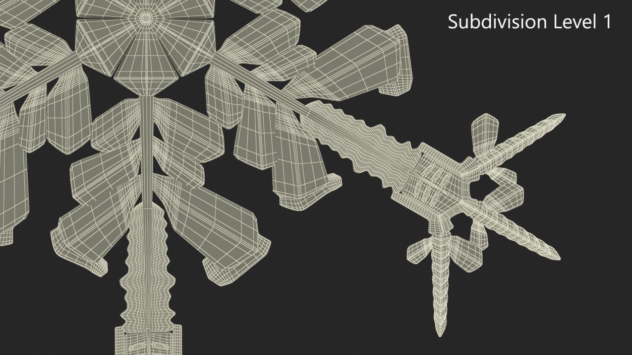 Intricate Snowflake 3D model