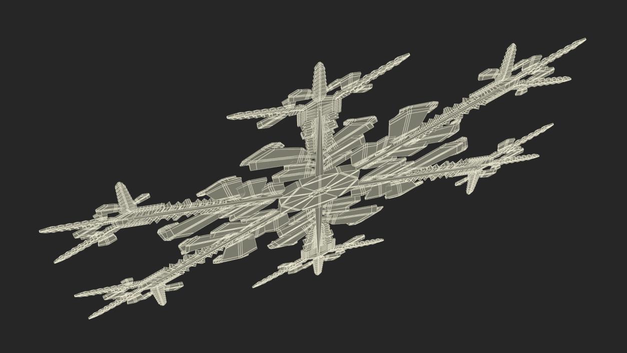 Intricate Snowflake 3D model