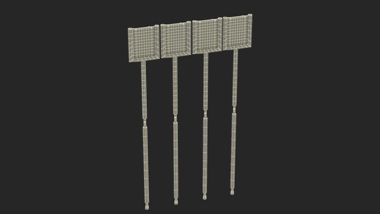 Down Markers for American Football 3D model