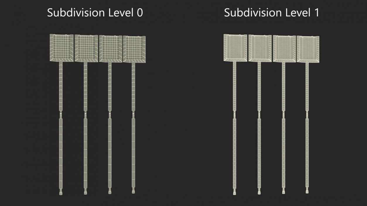 Down Markers for American Football 3D model