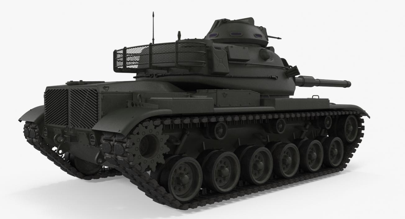 Main Battle Tank M60 Patton Rigged 3D model