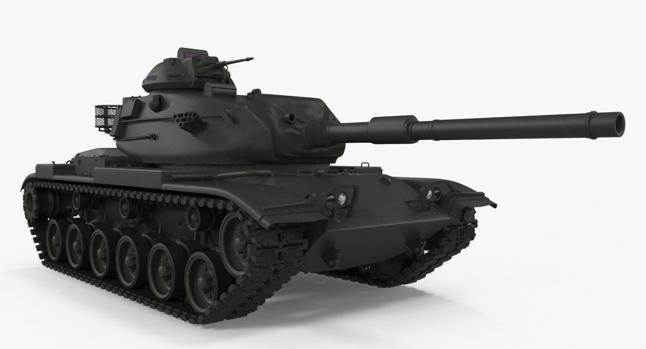 Main Battle Tank M60 Patton Rigged 3D model