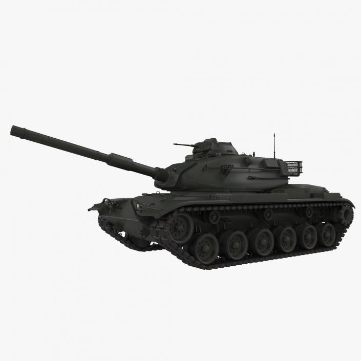 Main Battle Tank M60 Patton Rigged 3D model