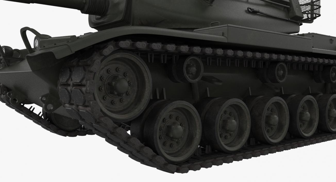 Main Battle Tank M60 Patton Rigged 3D model