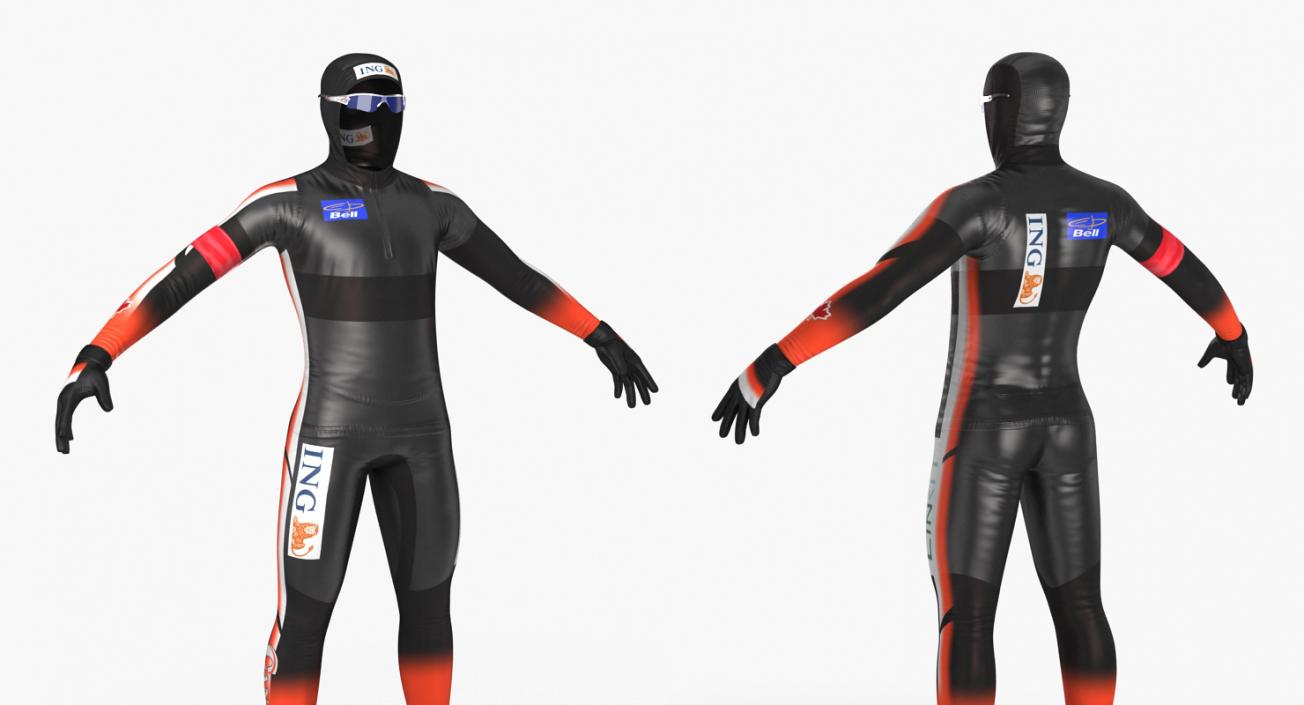 Speed Skater Suit 2 3D model