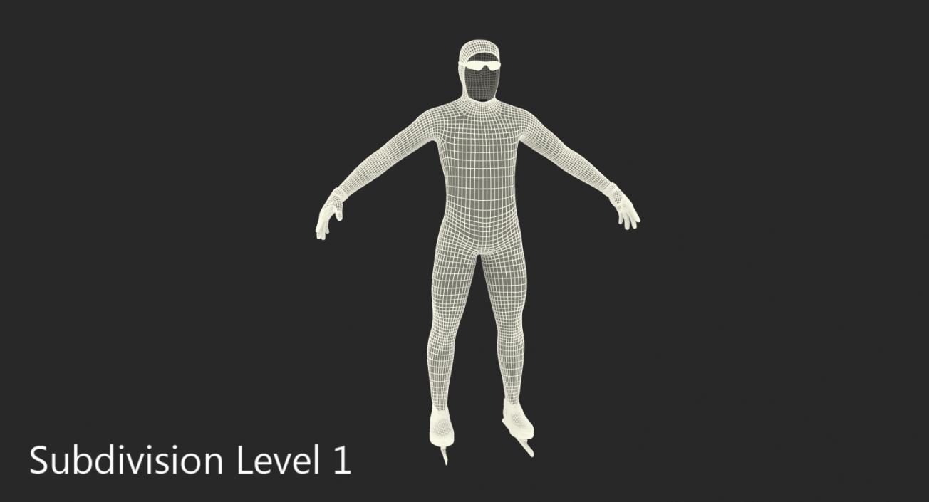 Speed Skater Suit 2 3D model