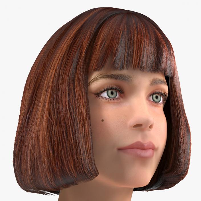 Girl Head 3D model