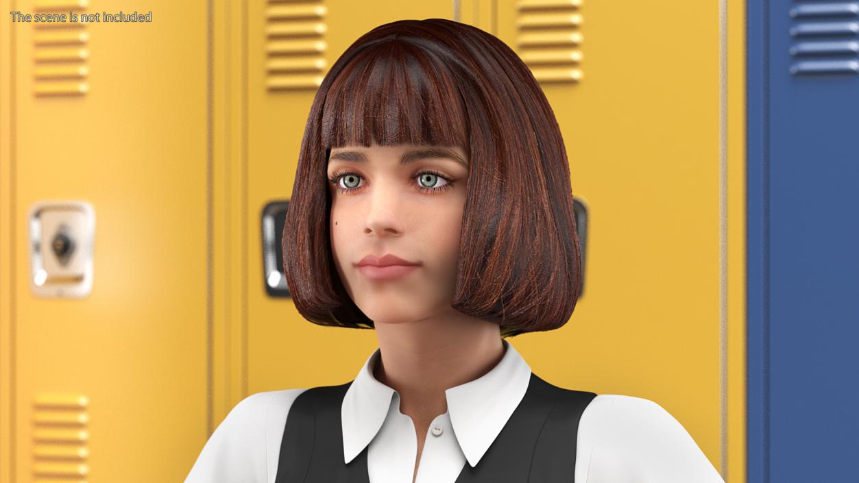 Girl Head 3D model