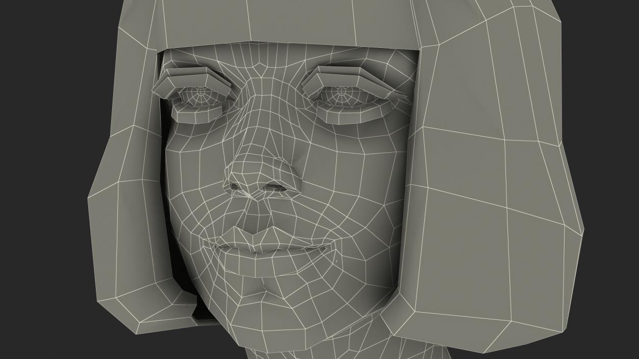 Girl Head 3D model