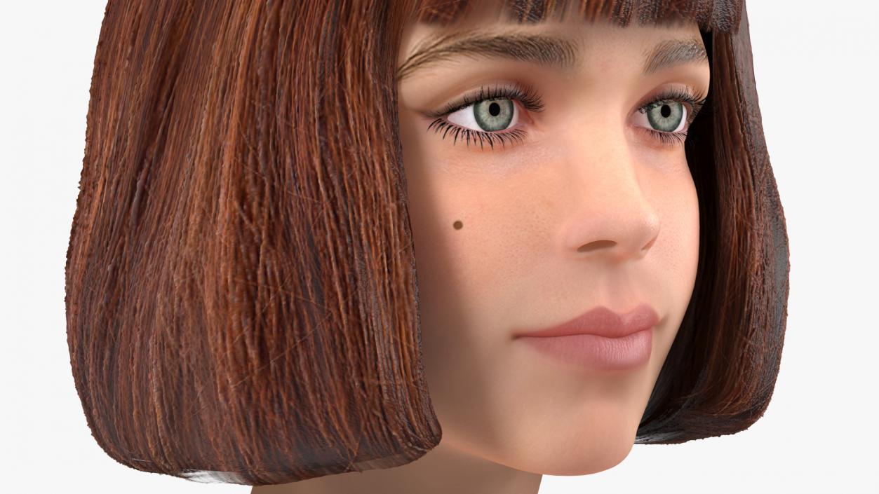 Girl Head 3D model