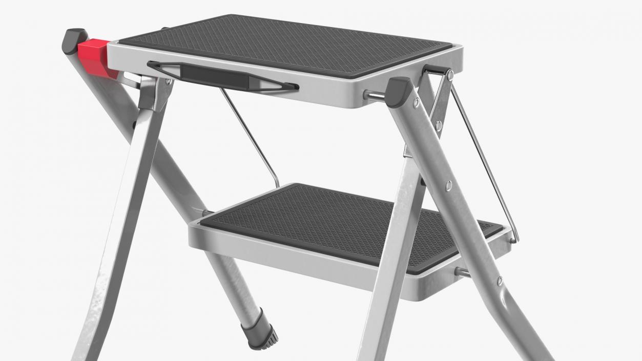 3D Steel Step Stool Rigged model