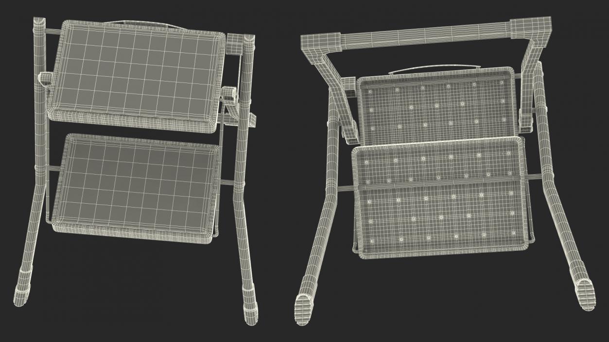 3D Steel Step Stool Rigged model