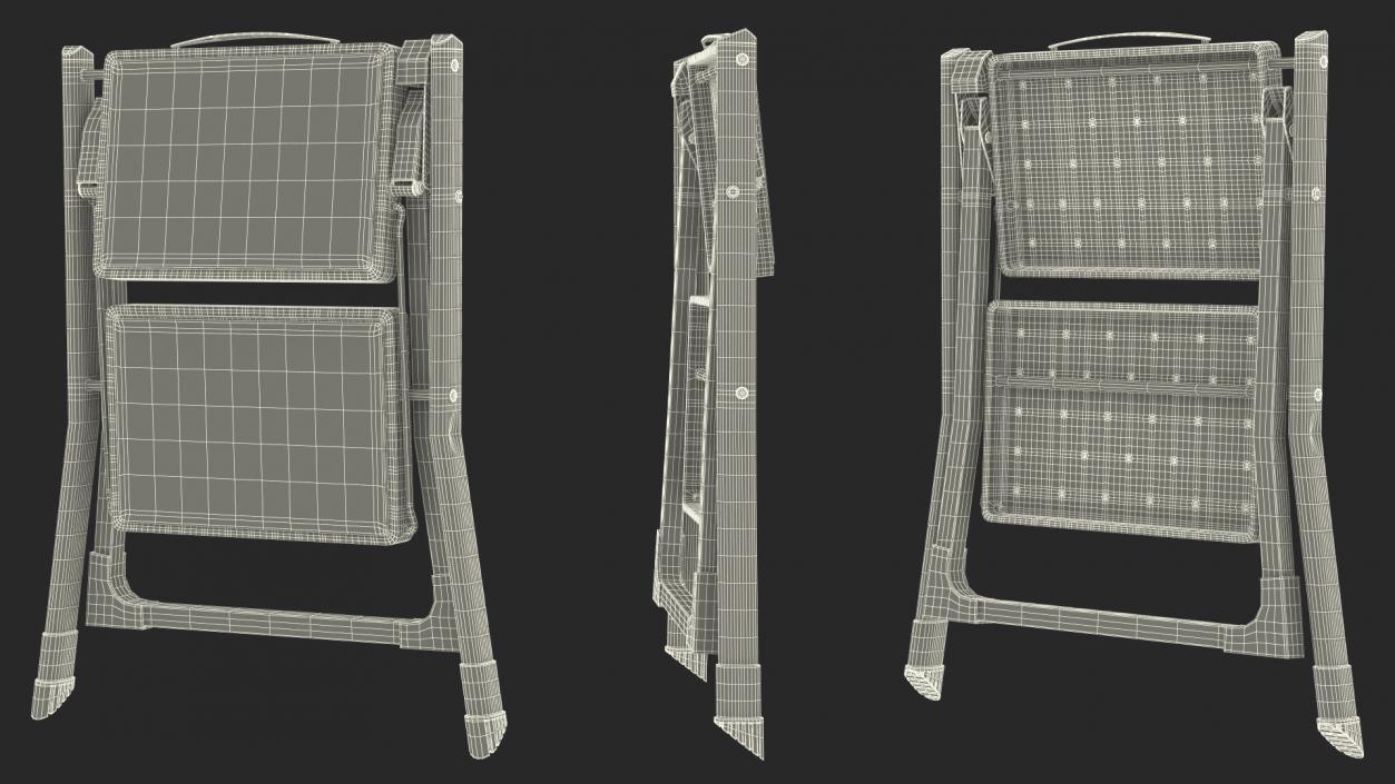 3D Steel Step Stool Rigged model