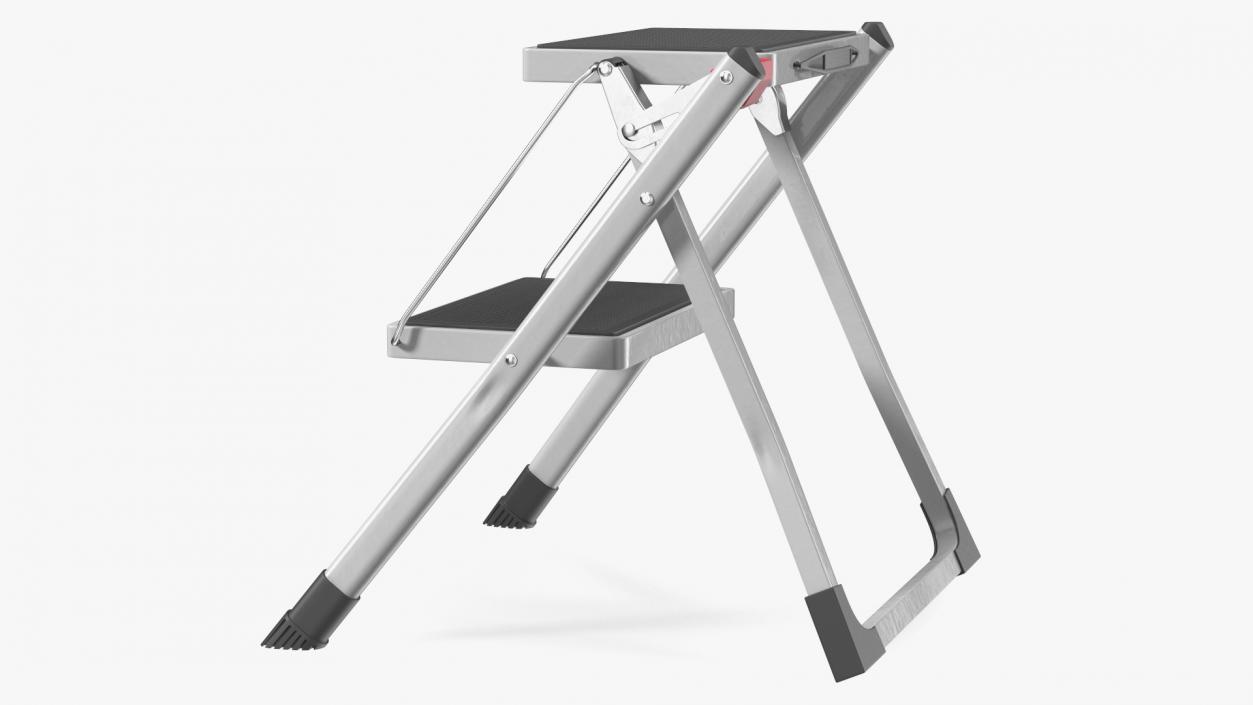 3D Steel Step Stool Rigged model