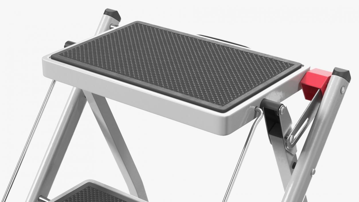 3D Steel Step Stool Rigged model