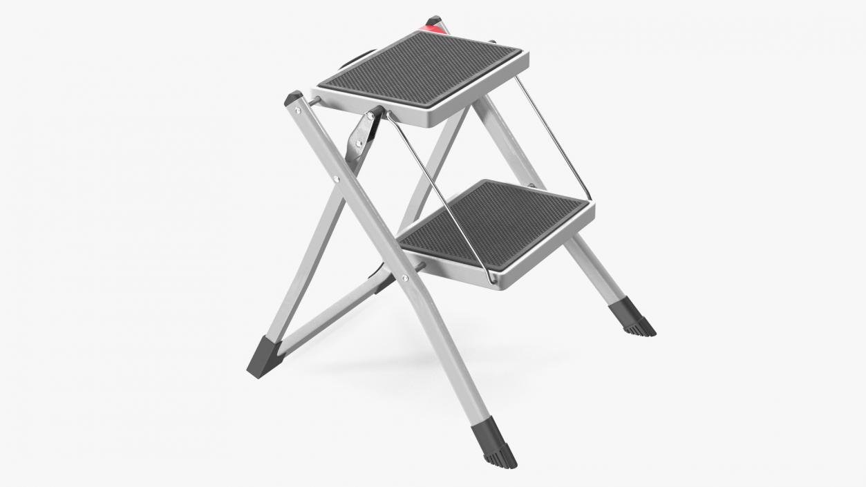 3D Steel Step Stool Rigged model