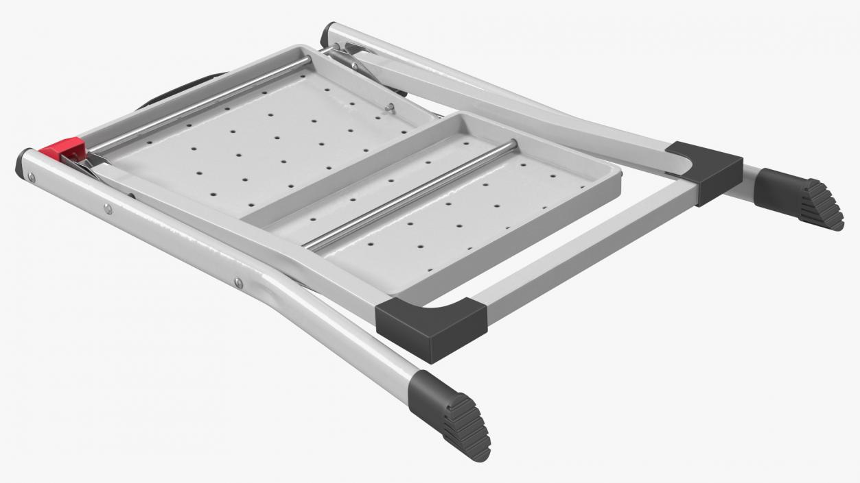 3D Steel Step Stool Rigged model