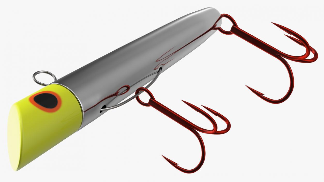 3D Fishing Gotcha Lure Silver