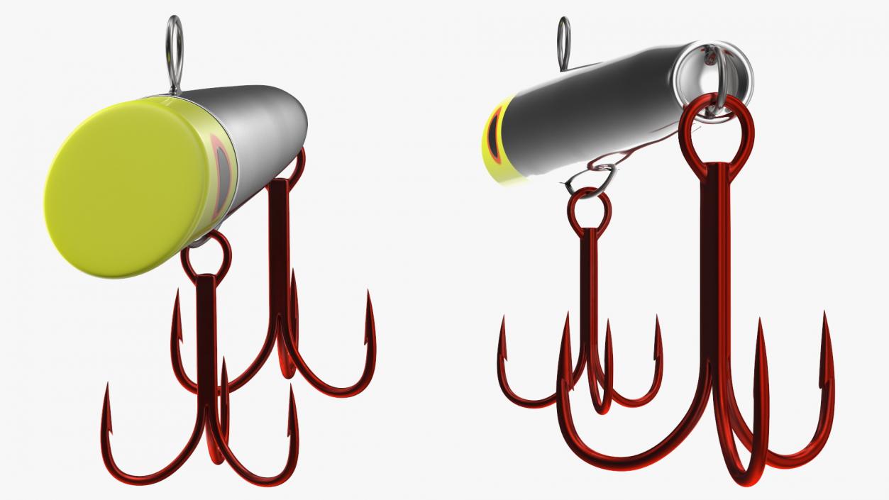 3D Fishing Gotcha Lure Silver