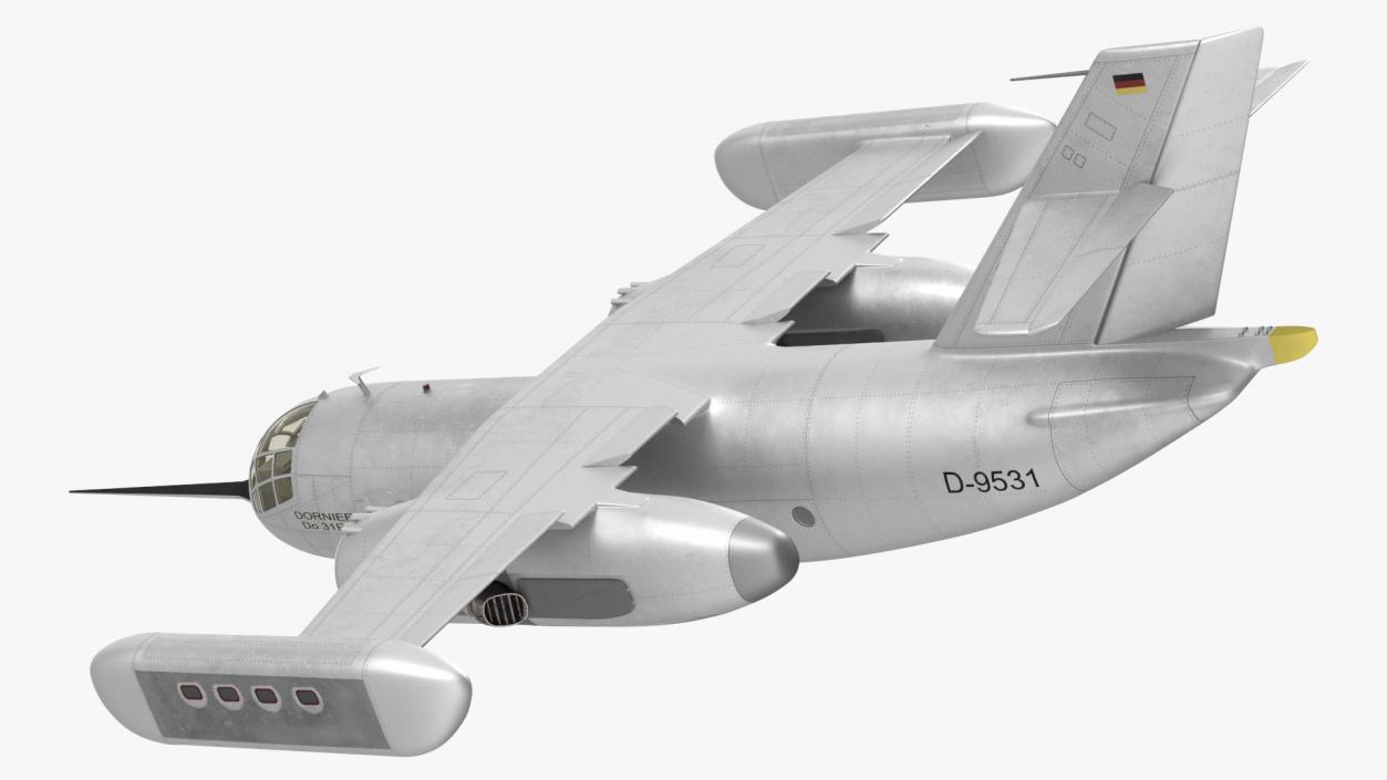 3D model Hover Jet Dornier Do 31 Rigged