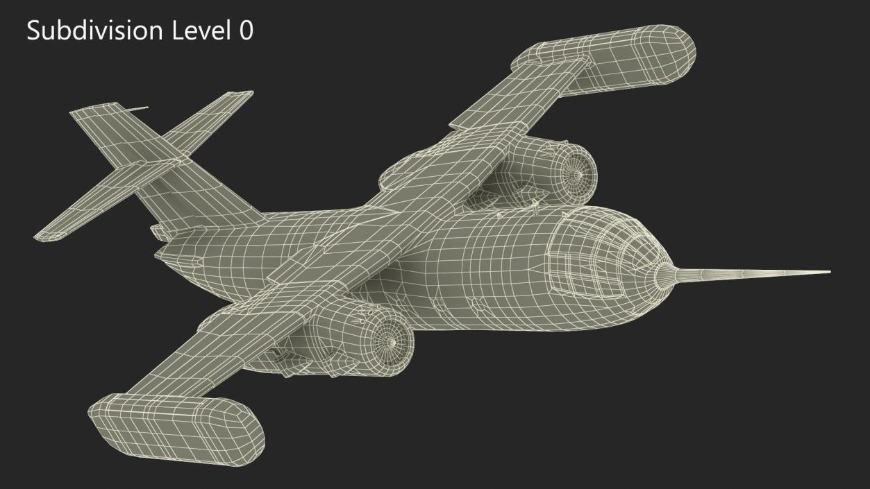 3D model Hover Jet Dornier Do 31 Rigged