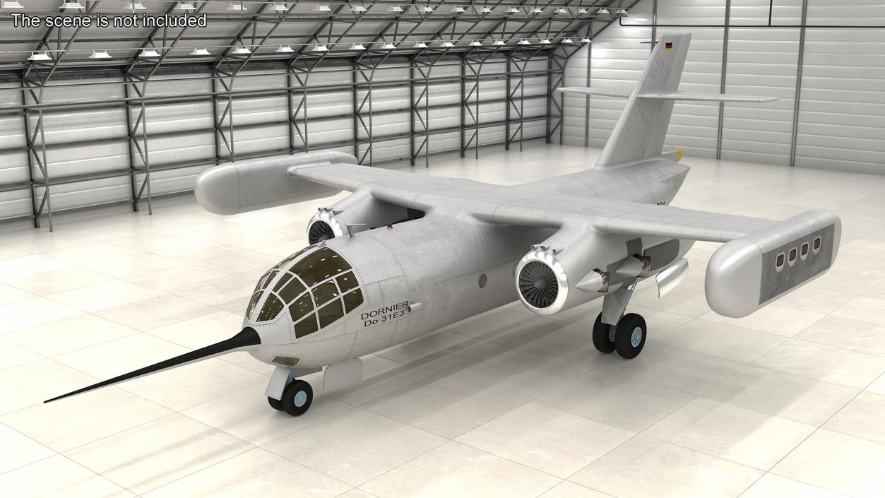 3D model Hover Jet Dornier Do 31 Rigged