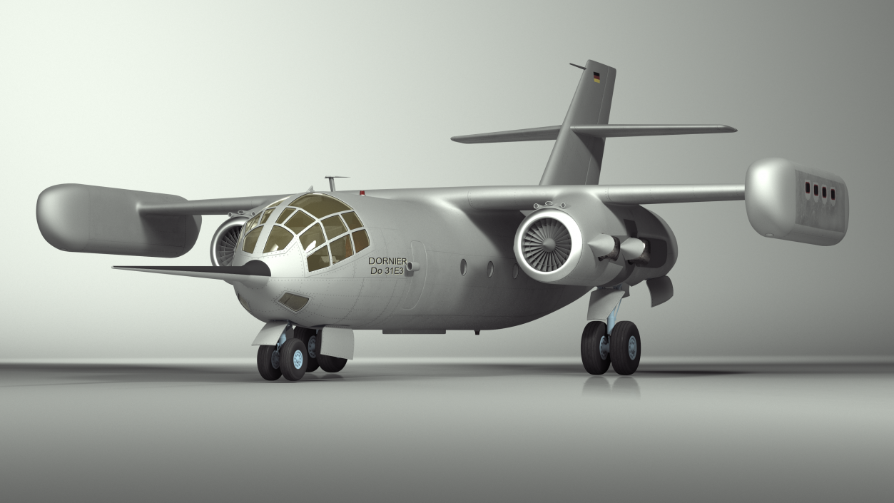 3D model Hover Jet Dornier Do 31 Rigged