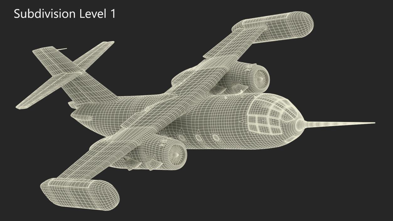 3D model Hover Jet Dornier Do 31 Rigged