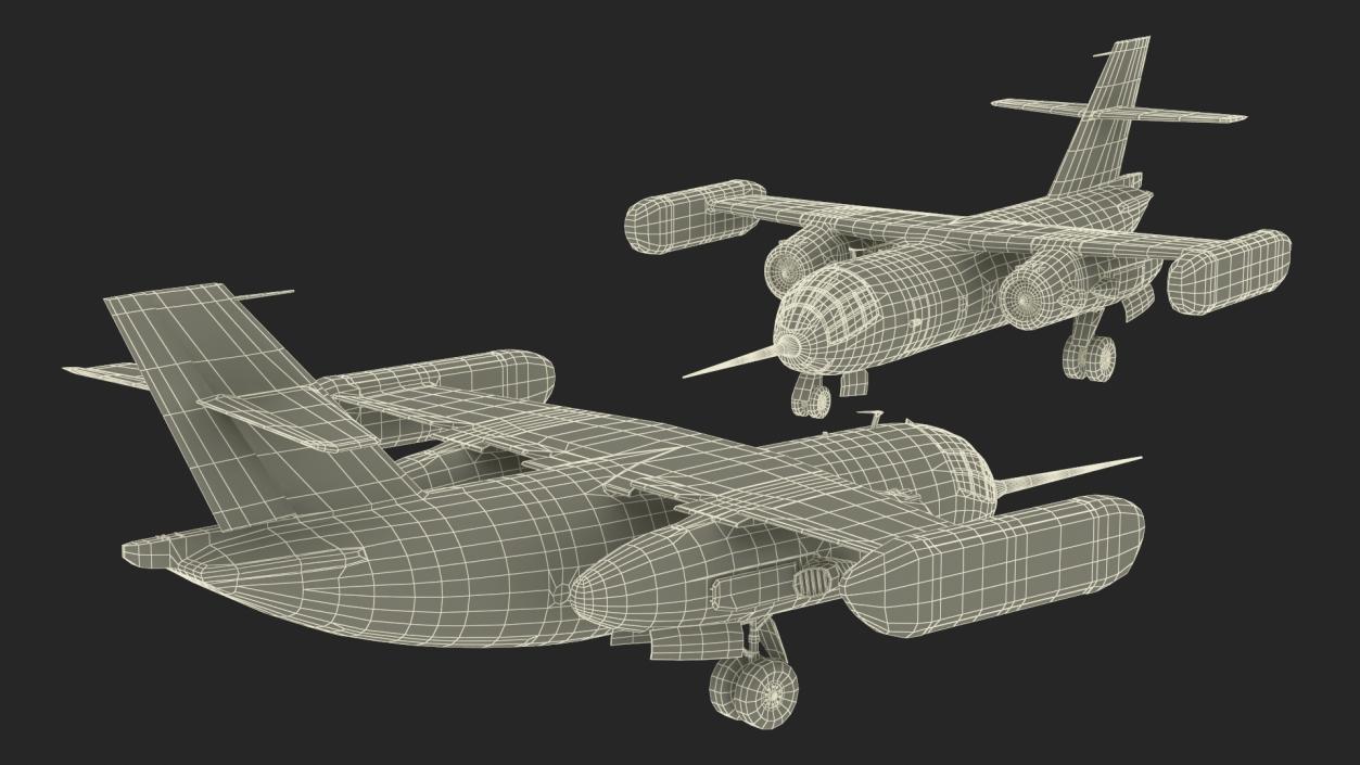 3D model Hover Jet Dornier Do 31 Rigged