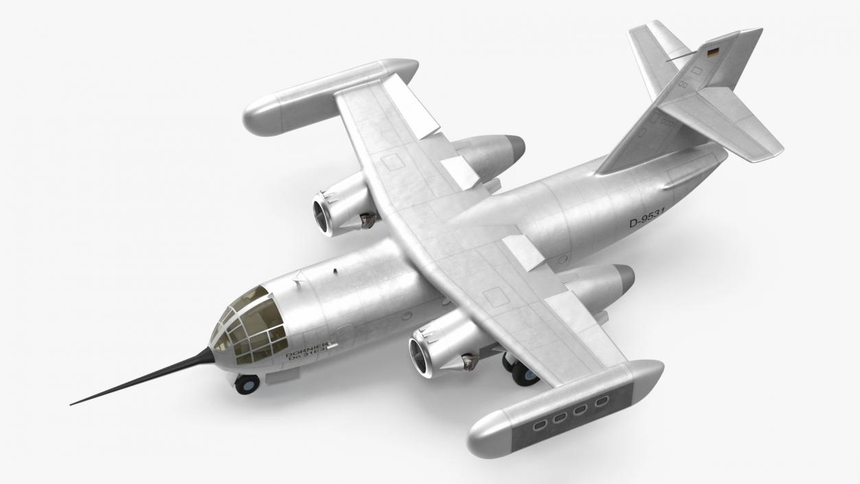 3D model Hover Jet Dornier Do 31 Rigged