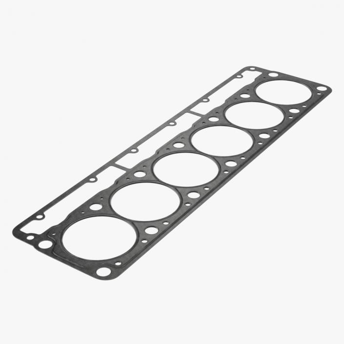 3D Head Gasket 6 Cylinder 325D Steel model