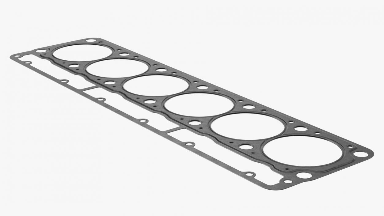 3D Head Gasket 6 Cylinder 325D Steel model