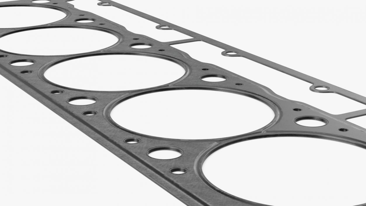 3D Head Gasket 6 Cylinder 325D Steel model