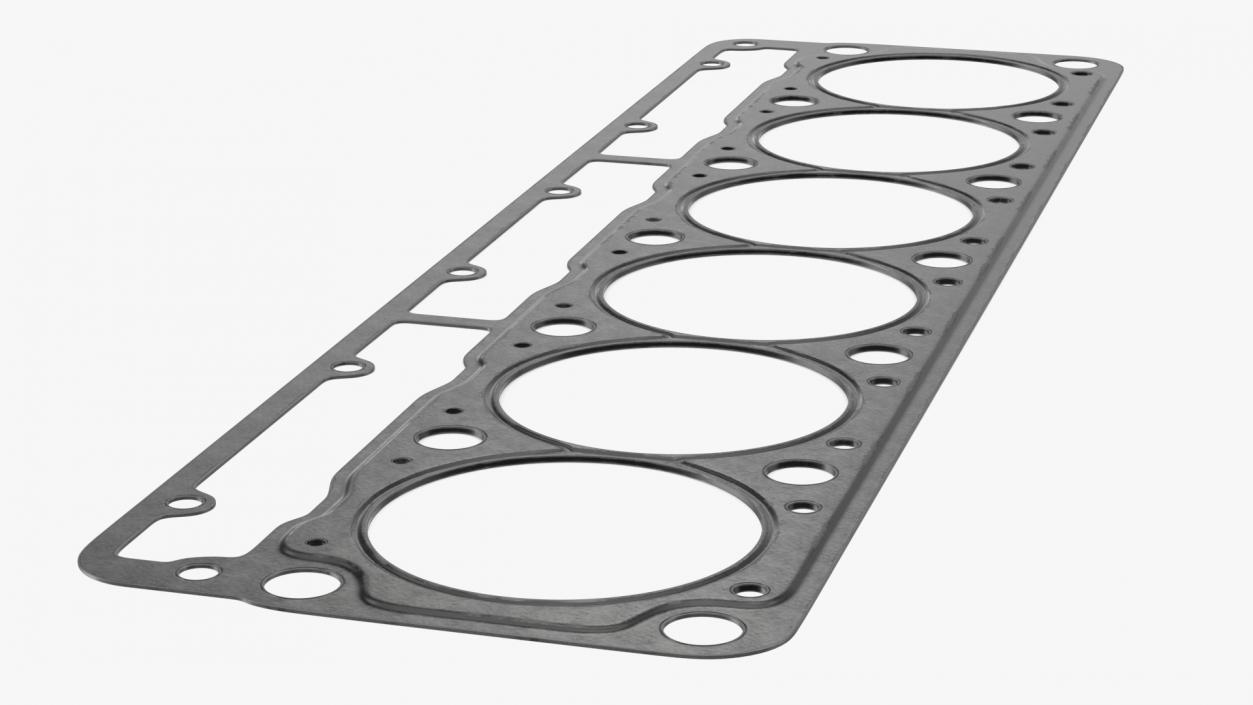 3D Head Gasket 6 Cylinder 325D Steel model