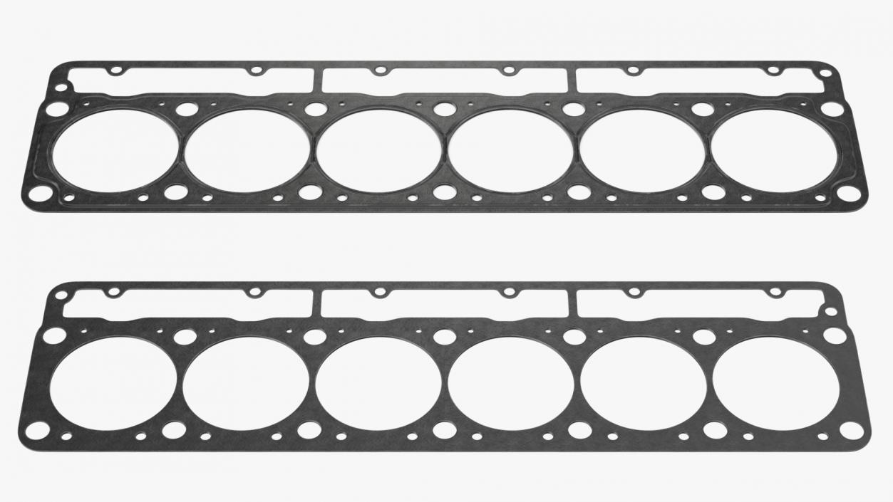 3D Head Gasket 6 Cylinder 325D Steel model