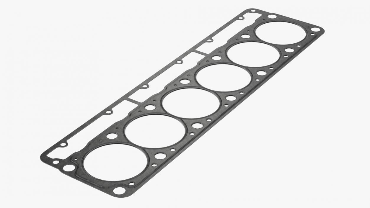 3D Head Gasket 6 Cylinder 325D Steel model