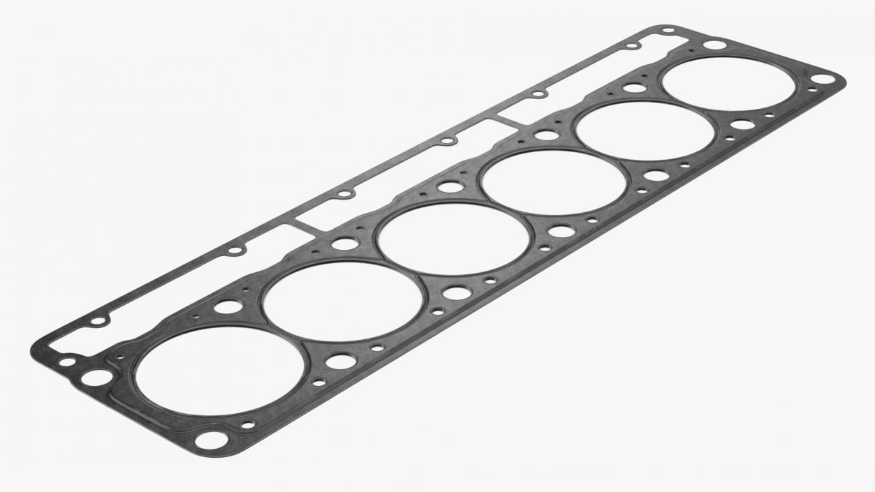 3D Head Gasket 6 Cylinder 325D Steel model