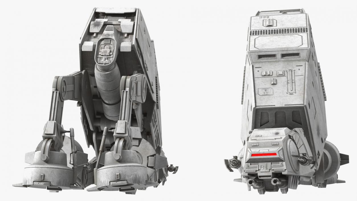 Grunge Broken AT-AT Star Wars 3D model