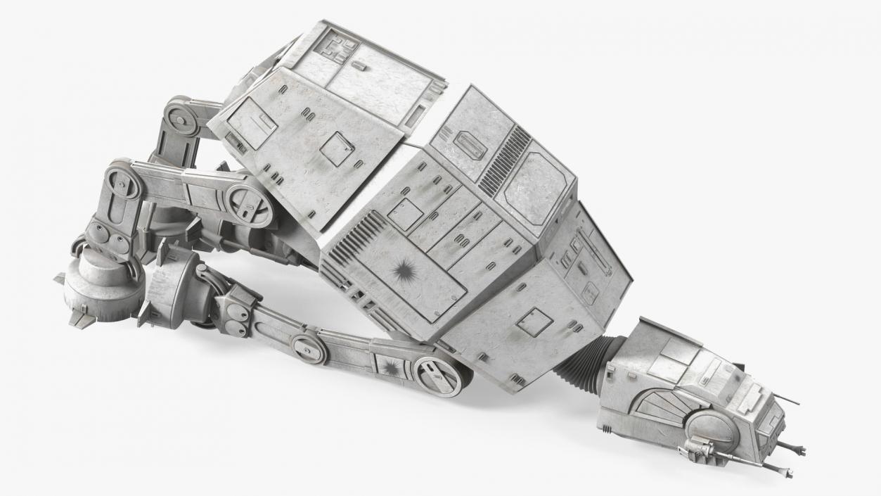 Grunge Broken AT-AT Star Wars 3D model