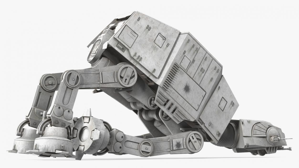 Grunge Broken AT-AT Star Wars 3D model