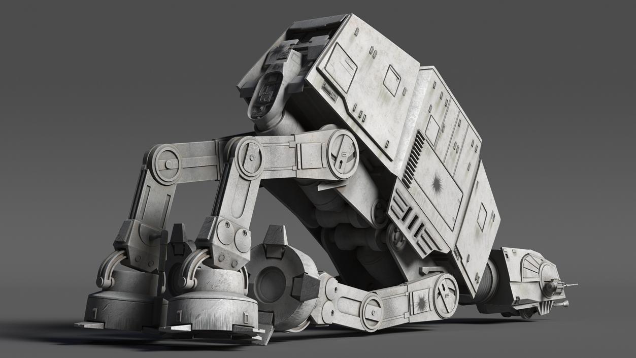 Grunge Broken AT-AT Star Wars 3D model