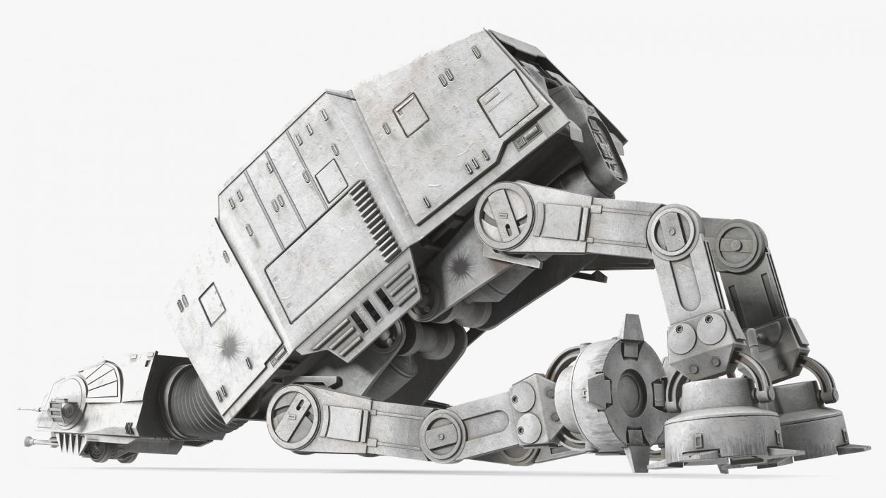 Grunge Broken AT-AT Star Wars 3D model