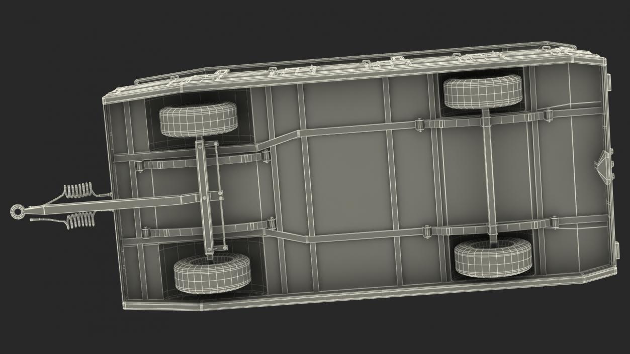 Tourist Train Wagon 3D model