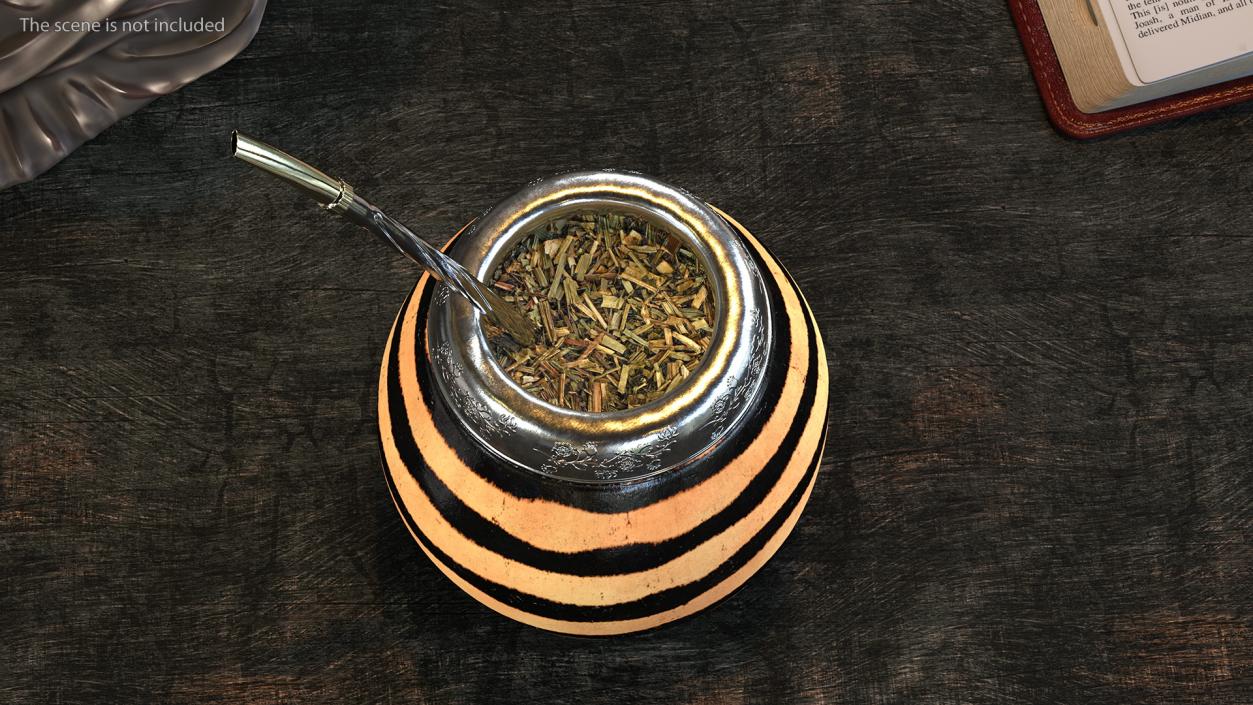 3D Yerba Mate Striped model