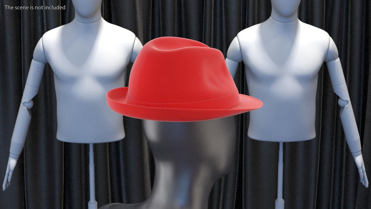 3D Red Hat with Bow