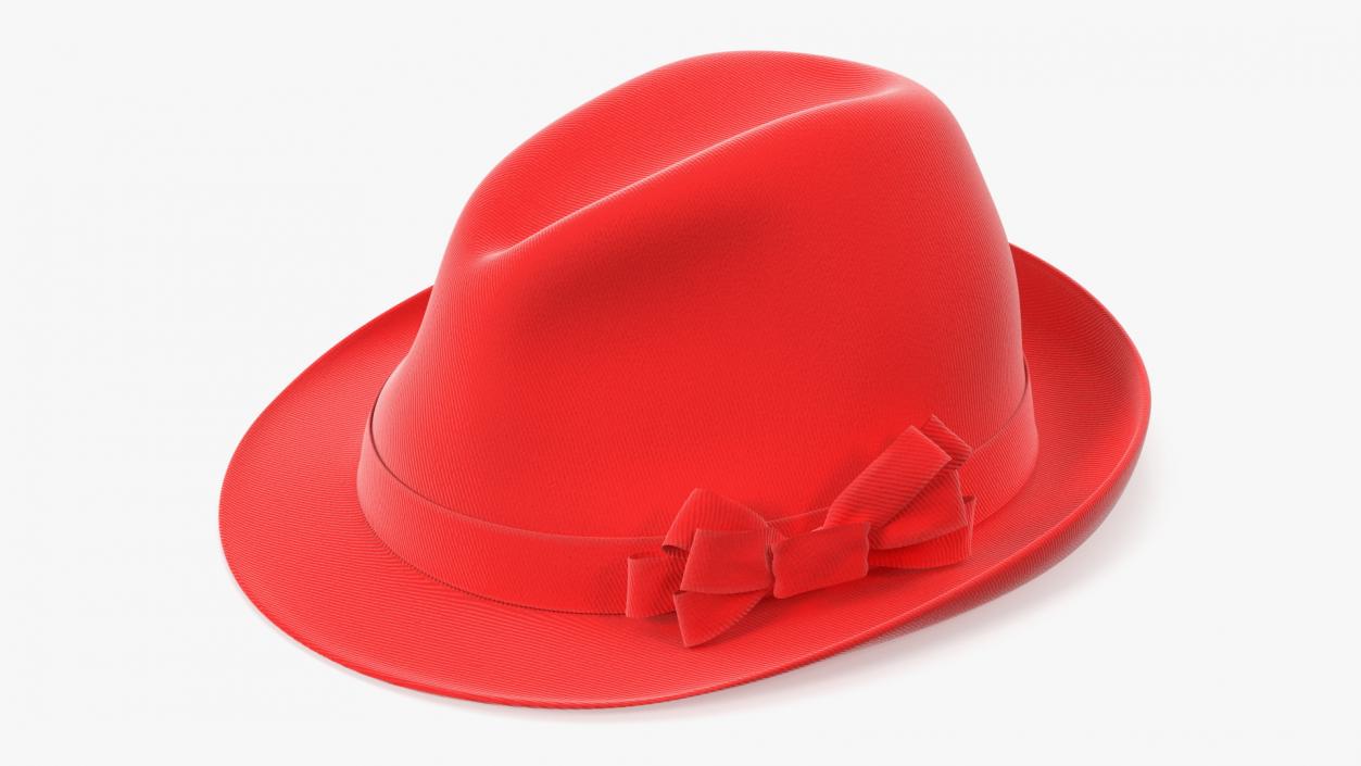 3D Red Hat with Bow