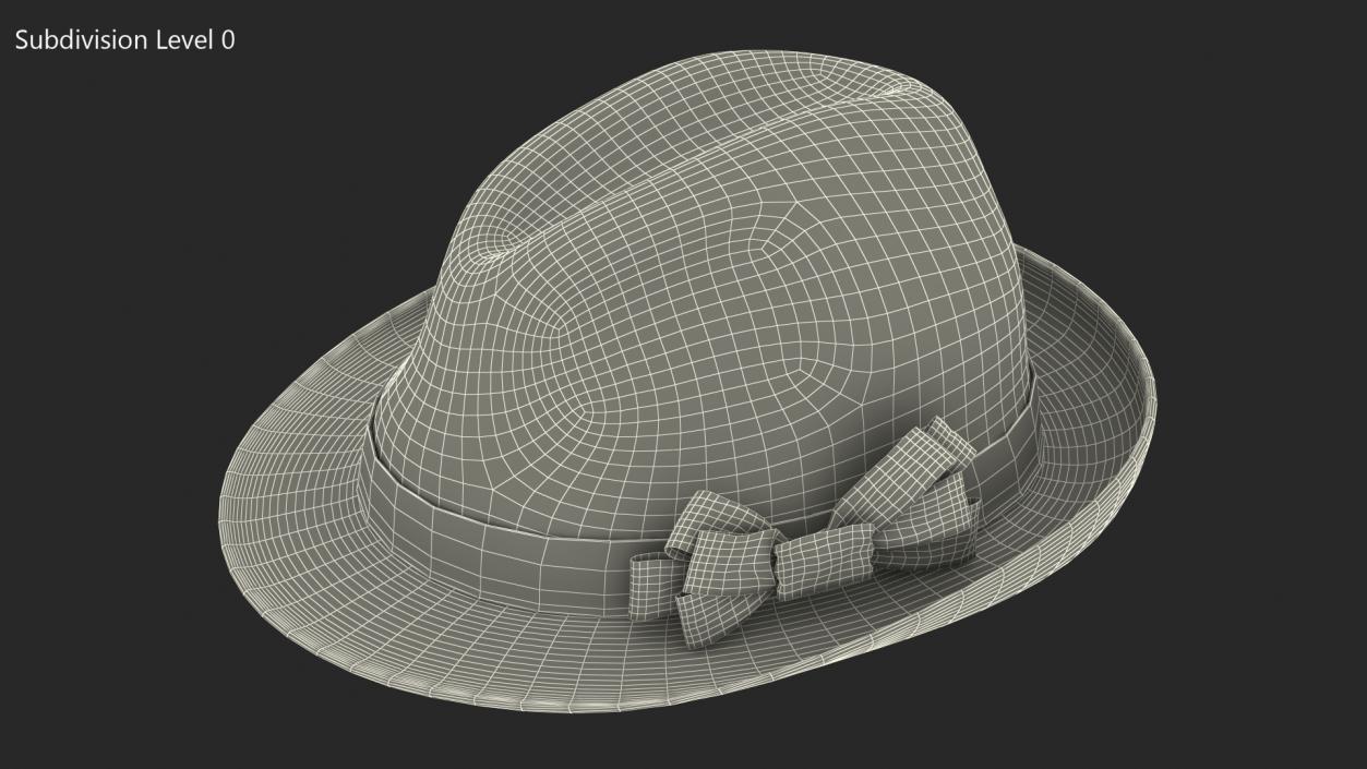 3D Red Hat with Bow