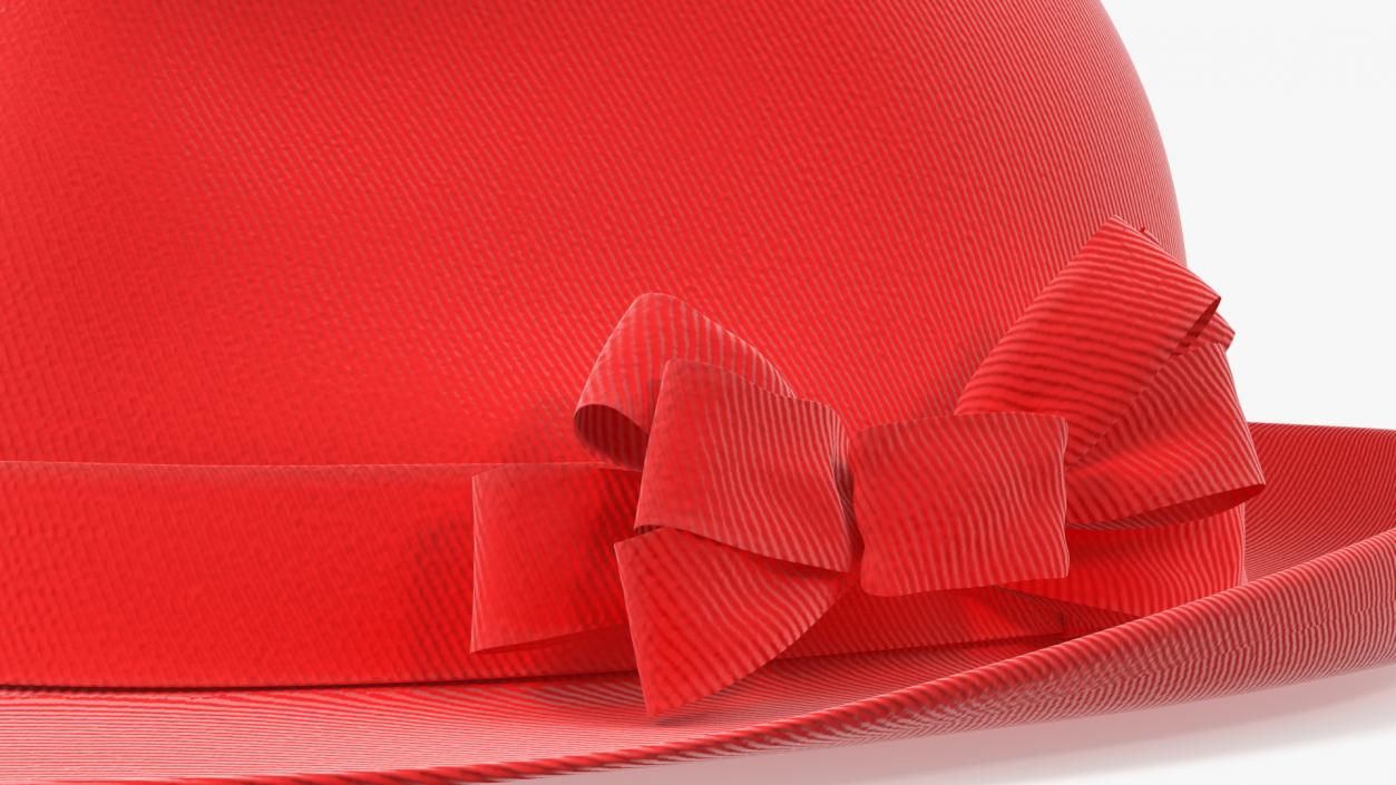 3D Red Hat with Bow