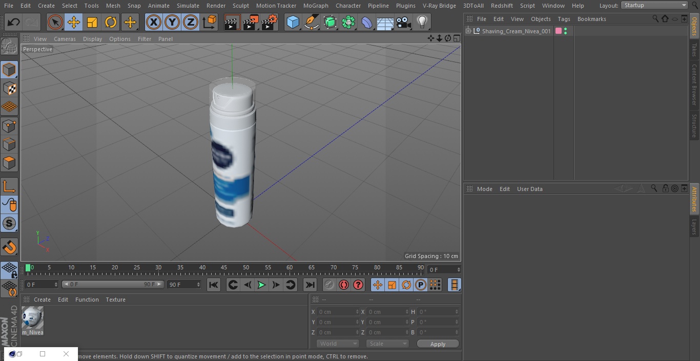 Shaving Cream Nivea 3D model