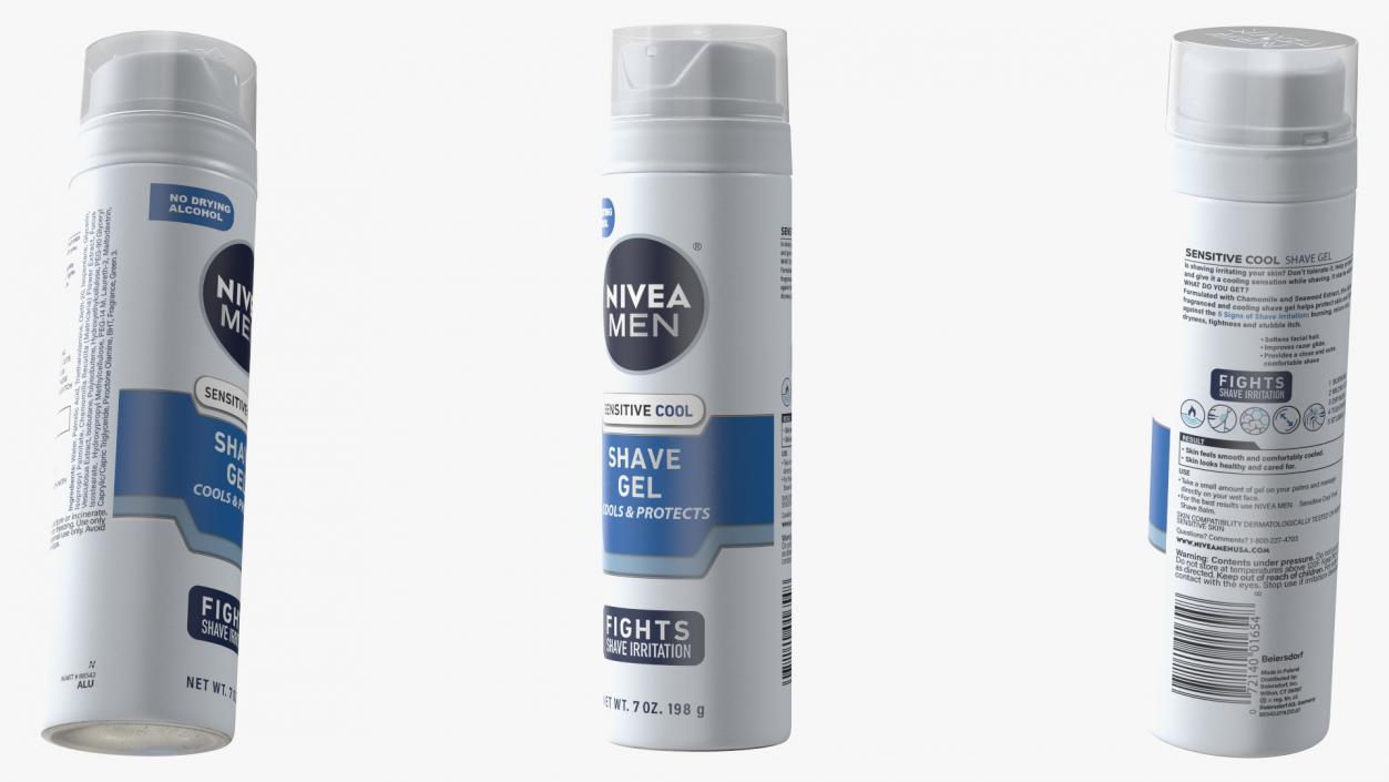 Shaving Cream Nivea 3D model